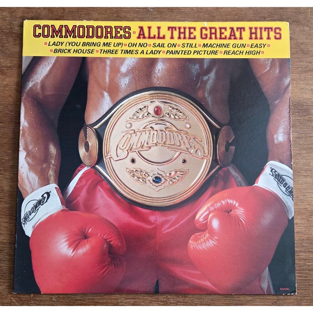 Commodores: All The Great Hits Vinyl LP 1982 Motown Records